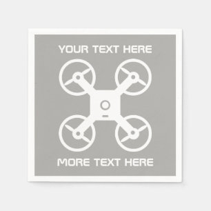 Aangepaste papieren servetten met drone logo