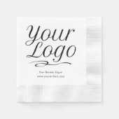 Aangepaste papieren servetten met Logo & promotiet (Voorkant)
