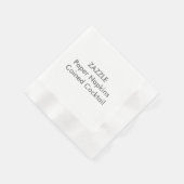 Aangepaste Papieren servetten WIT COCKTAIL (Hoek)
