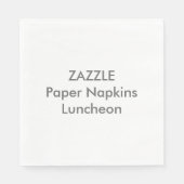 Aangepaste Papieren servetten WITTE COCKTAIL (Voorkant)