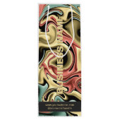 Aangepaste papieren wijnzak voor bedrijf met bedri wijn cadeautas (Achterkant)