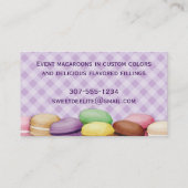 Aangepaste papiermakerij voor gebuffe koekjes visitekaartje (Achterkant)