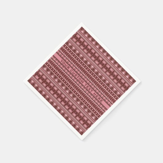 Aangepaste papierservetten voor Aztec Pattern Servet (Hoek)