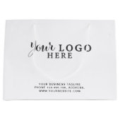 Aangepaste papiertas met de aanduiding Logo No Min Groot Cadeauzakje (Voorkant)