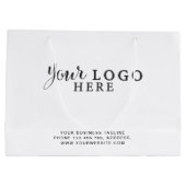 Aangepaste papiertas met de aanduiding Logo No Min Groot Cadeauzakje (Achterkant)