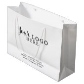 Aangepaste papiertas met de aanduiding Logo No Min Groot Cadeauzakje (Voorkant Gekanteld)