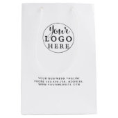 Aangepaste papiertas met Logo geen minimum Medium Cadeauzakje (Voorkant)
