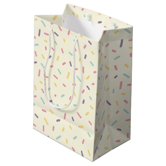 Aangepaste papiertas, papieren tas  medium cadeauzakje (Achterkant Gekanteld)