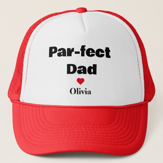Aangepaste Par-effect Papa Grappige Vaderdag gesch Trucker Pet (Voorkant)