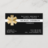 Aangepaste Paramedic EMS EMT Ambulance Gold Logo Visitekaartje (Voorkant)