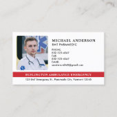 Aangepaste paramedicus EMS EMT Emergency Medical P Visitekaartje (Voorkant)