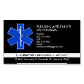 Aangepaste paramedische EMS Ambulance Service Embl Magnetisch Visitekaartje (Voorkant)