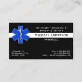 Aangepaste paramedische EMS Emergency Technician L Visitekaartje (Voorkant)