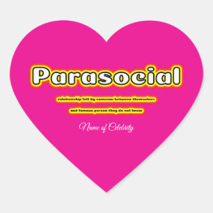 Aangepaste Parasociale Berühmtheid Sticker