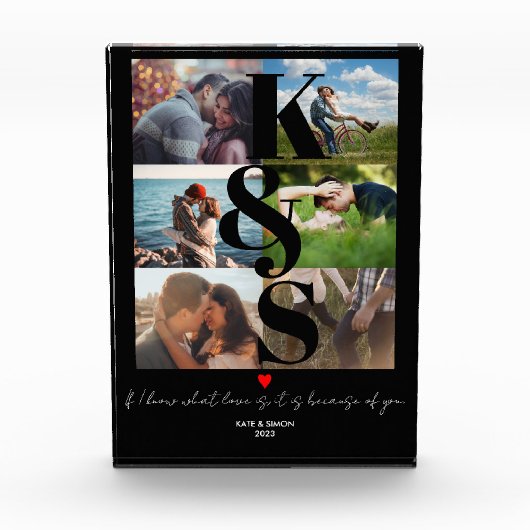 Aangepaste paren Foto Aangepast citaat Liefde u (Voorkant)