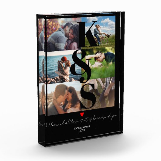 Aangepaste paren Foto Aangepast citaat Liefde u (Links)