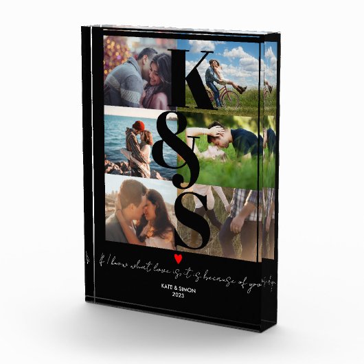 Aangepaste paren Foto Aangepast citaat Liefde u (Rechts)