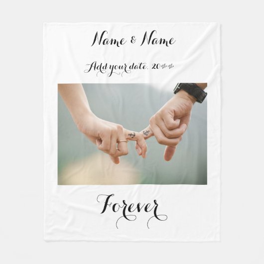 Aangepaste paren Foto deken (Voorkant)