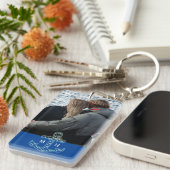 Aangepaste paren Foto-Initialen voor autisch anker Sleutelhanger (Voorkant Rechts)