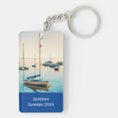 Aangepaste paren Foto-Initialen voor autisch anker Sleutelhanger (achterkant)