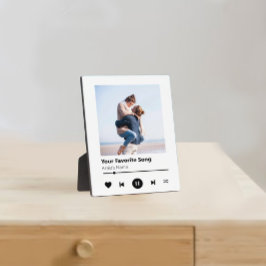 Aangepaste paren foto | Jubileum muziekcadeaus Fotoplaat