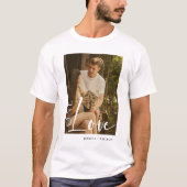 Aangepaste paren Foto T-shirt Gepersonaliseerde On (Voorkant)