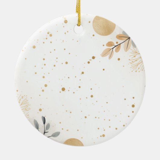 Aangepaste paren Ornament, gepersonaliseerde kerst Keramisch Ornament (Achterkant)