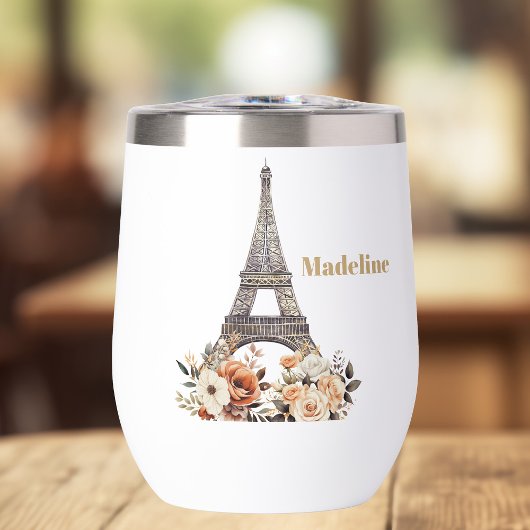 Aangepaste Parijs Eiffeltoren Mooie Bloemen