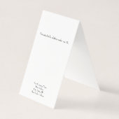 Aangepaste  parisiaanse stijl, afgevouwen Kaart Visitekaartje (Achterkant)