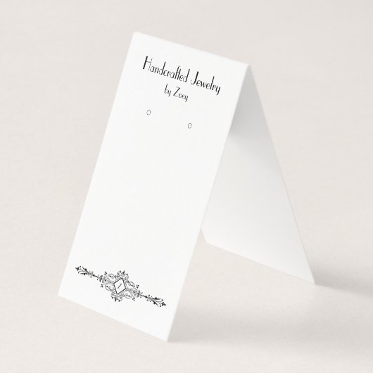 Aangepaste  parisiaanse stijl, afgevouwen Kaart Visitekaartje (Voorkant)