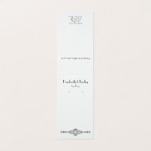 Aangepaste  parisiaanse stijl, afgevouwen Kaart Visitekaartje (Buitenkant ongevouwen)