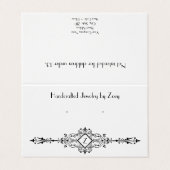 Aangepaste  Parisian Folded Stud die Kaarten verdi (Buitenkant ongevouwen)