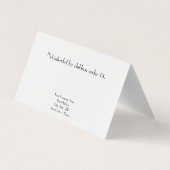 Aangepaste  Parisian Folded Stud die Kaarten verdi (Achterkant)