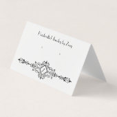 Aangepaste  Parisian Folded Stud die Kaarten verdi (Voorkant)