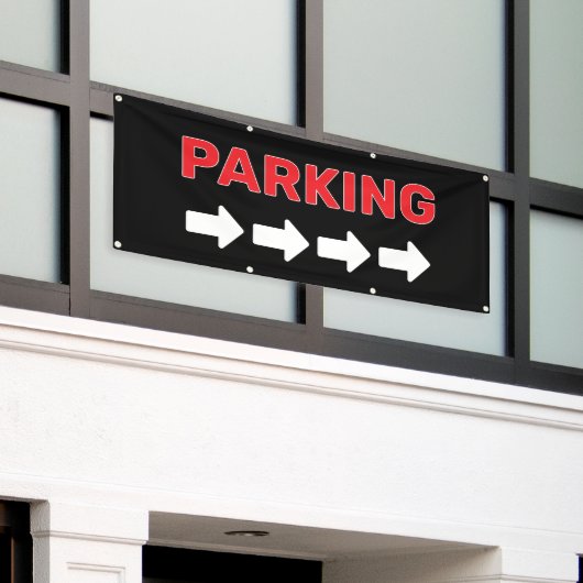 Aangepaste parkeerbanner spandoek (Buitenkant Gebouw)
