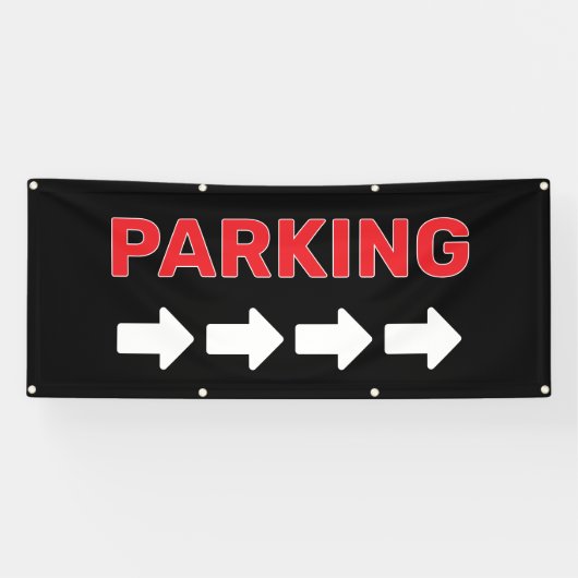 Aangepaste parkeerbanner spandoek (Horizontaal)