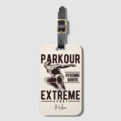 Aangepaste PARKOUR-naam Bagagelabel (Voorkant (verticaal))