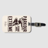 Aangepaste PARKOUR-naam Bagagelabel (Voorkant (horizontaal))