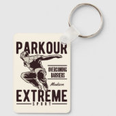 Aangepaste PARKOUR-naam Sleutelhanger (Achterkant)