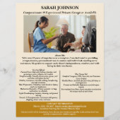 Aangepaste particuliere zorgverlener flyer (Voorkant)