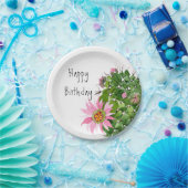 Aangepaste partij voor Cactus-Waterverf Papieren Bordje (Feest)