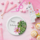 Aangepaste partij voor Cactus-Waterverf Papieren Bordje (Feest)