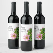 Aangepaste partij voor Cactus-Waterverf Wijn Etiket (Flessen)