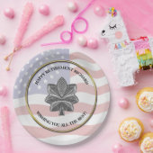 Aangepaste partij voor militair pensioen papieren bordje (Feest)