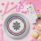 Aangepaste partij voor militair pensioen papieren bordje (Feest)