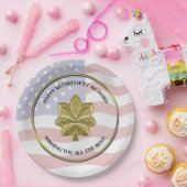 Aangepaste partij voor militair pensioen papieren bordje (Feest)