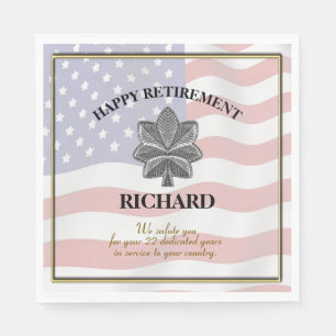 Aangepaste partij voor militair pensioen servet