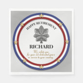 Aangepaste partij voor militair pensioen servetten (Voorkant)