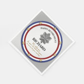 Aangepaste partij voor militair pensioen servetten (Hoek)