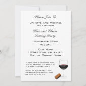 Aangepaste partij voor wijn- en kaasbereiding kaart (Achterkant)